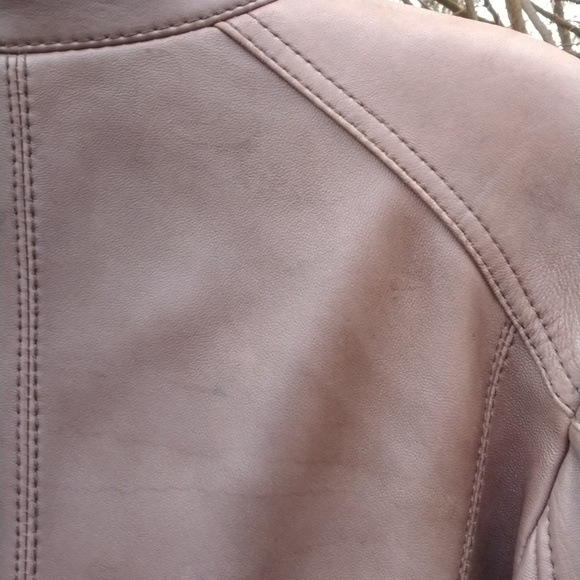 Kenneth Cole Reaction  Leather Zip up Jacket, brown, VINTAGE, SZ  Large - Picture 10 of 14